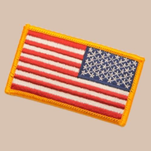 U.S. FLAG PATCH - Full Color - Reversed - Click Image to Close